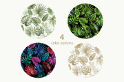 Tropical plant pattern., a Pattern Graphic by Anna Smirnova (Thumbnail 2 of 3)