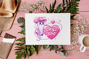 Howdy Valentine PNG Clipart Mini, an Object Illustration by KennedyStudio (Thumbnail 5 of 5)