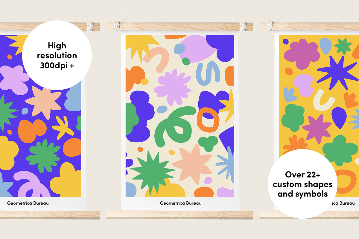 Funky Shapes, a Pattern Graphic by Geometrica Bureau (Photo 8 of 10)