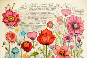 Vintage Flower Garden