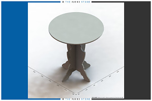 End Table - Fancy Circle