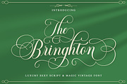 The Bringhton, a Script Font by Straight.co (Thumbnail 1 of 11)