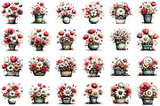Spring Flower Basket Clipart, an Illustration by Sublimation Artist (Thumbnail 3 of 7)