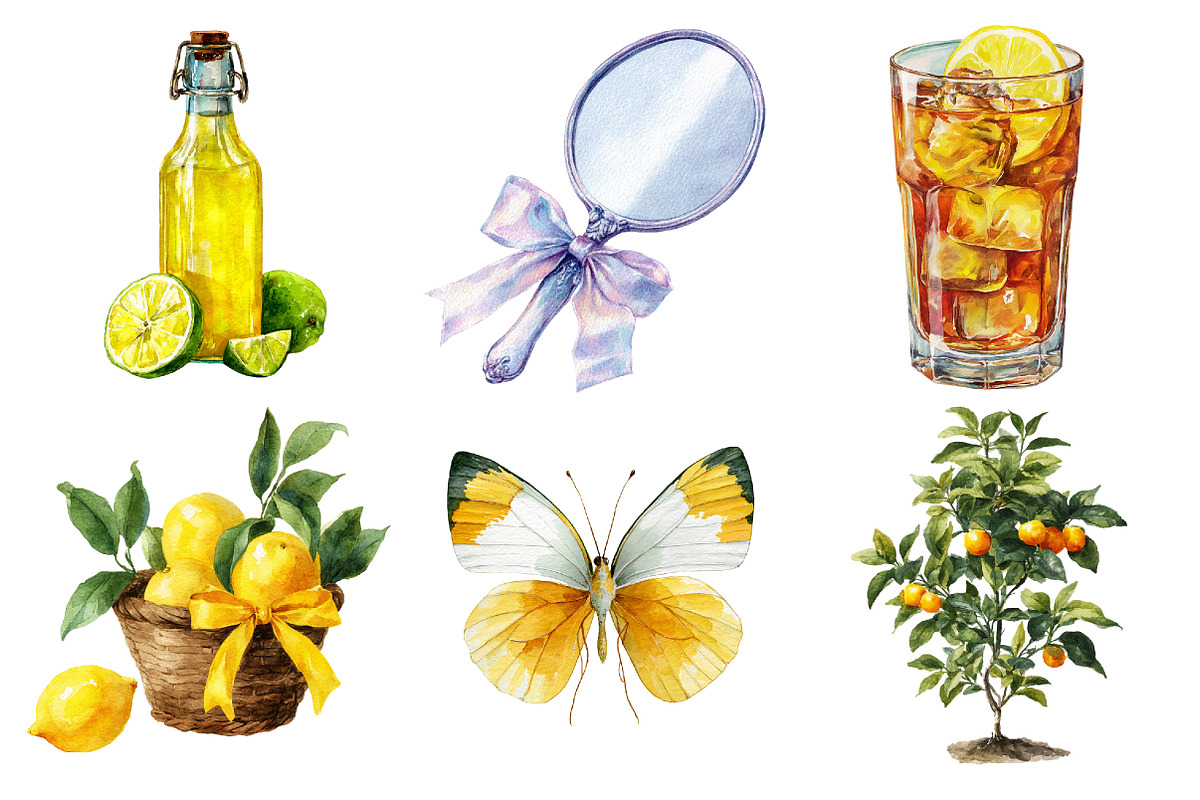 Watercolor Fresh Essence Clipart, an Illustration by Design Market (Photo 2 of 3)