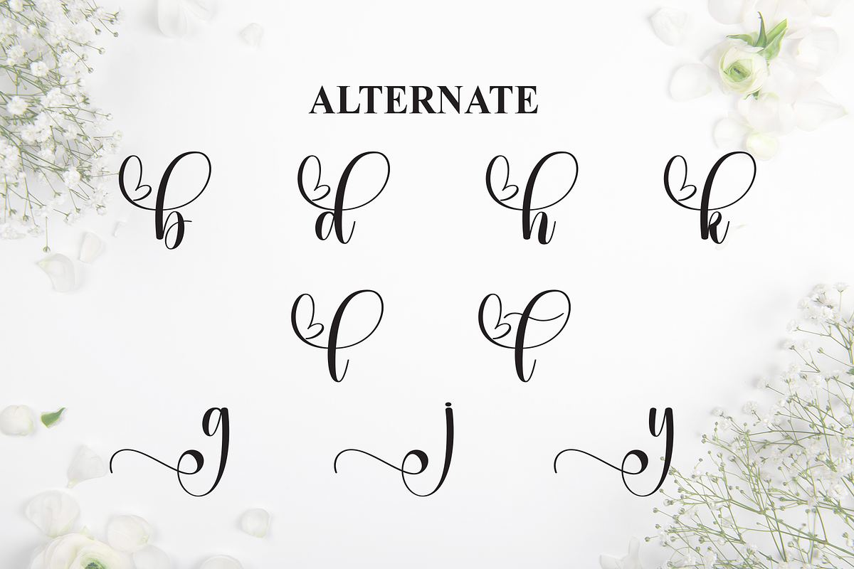 Wedding | Script Font, a Handwritten Font by Scratchones (Photo 8 of 9)