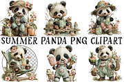 Summer Panda PNG Clipart, a Seasonal Illustration by OK Design (Thumbnail 2 of 6)