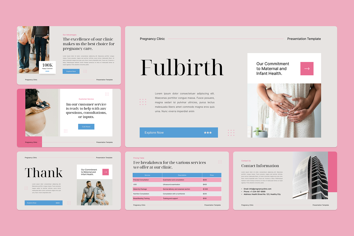 Pregnancy Clinic Google Slide, a Presentation Template by YossyOneStd (Photo 2 of 6)