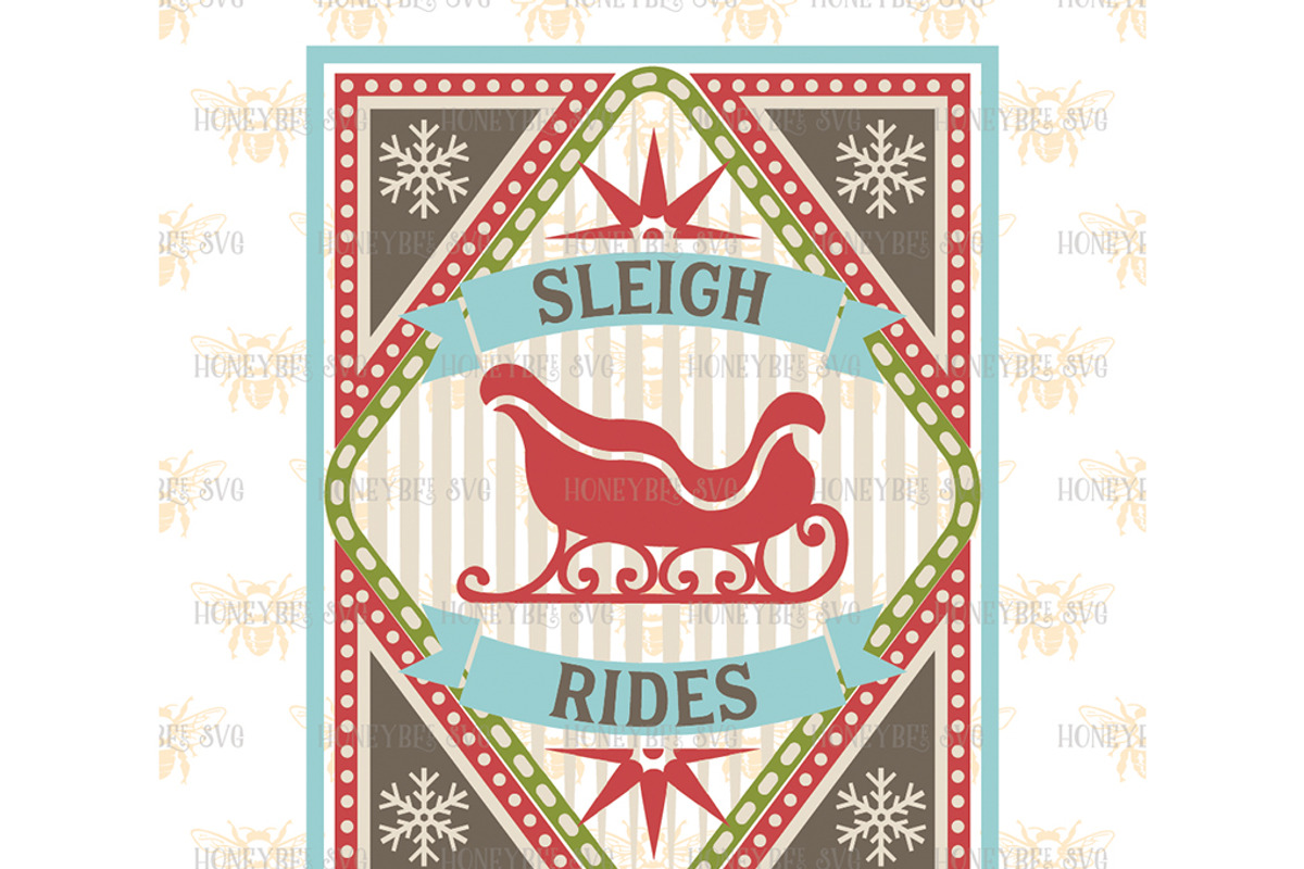 Sleigh Rides SVG EPS DXF JPG, an Illustration by JBArt Clipart