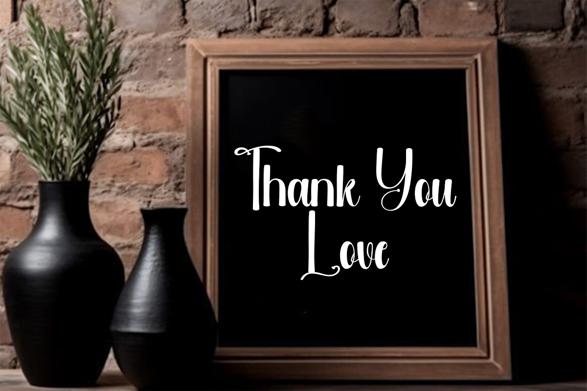 Loving Calligraphy, a Handwritten Font by FreshTypeINK (Photo 8 of 8)