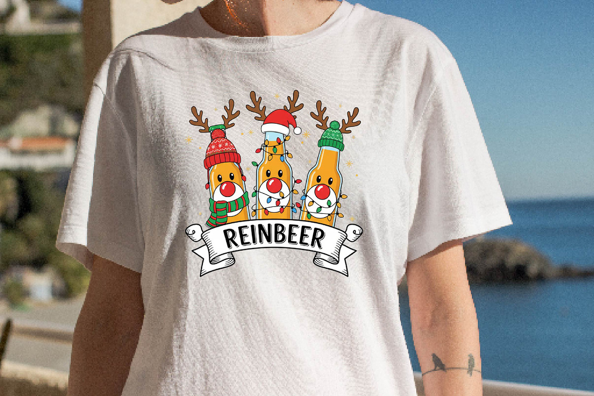 Merry Christmas Reinbeer Beers Png, an Illustration by DreamPrint404 (Photo 3 of 7)