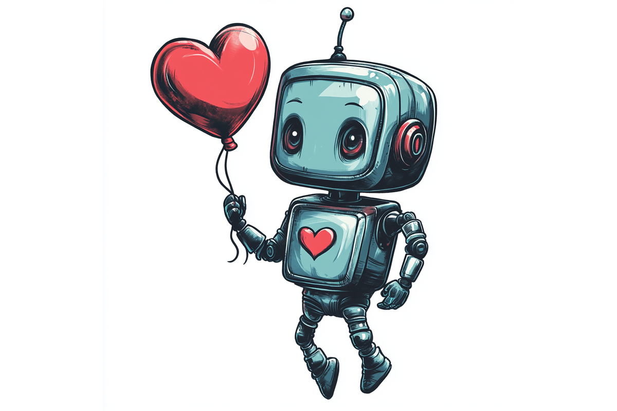 Prompt Robo Love Clipart, a Decorative Illustration by Creative design (Photo 2 of 7)