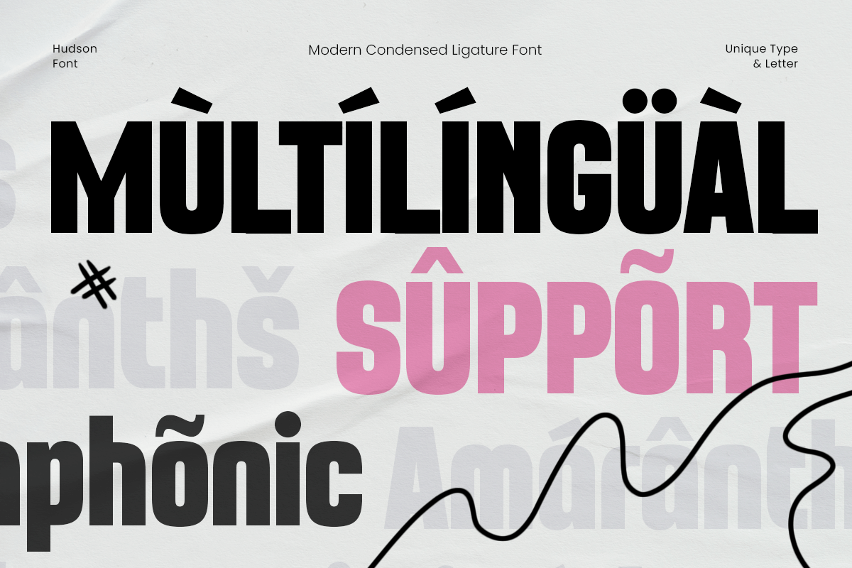 Hudson - Modern Condensed Font, a Sans Serif Font by TokoPress (Photo 12 of 12)