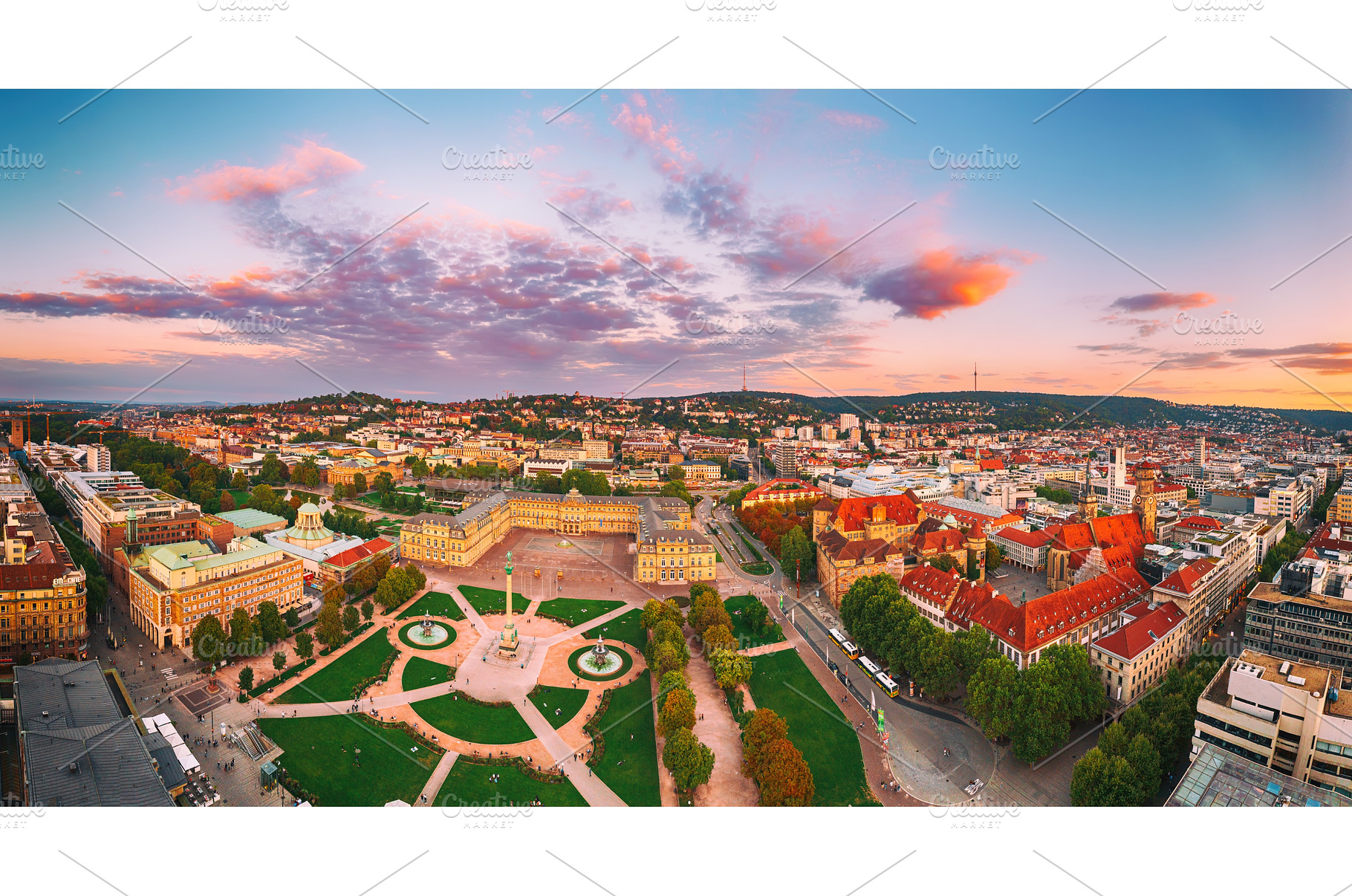 Schlossplatz in Stuttgart, Germany, an Architecture Photo by Nature and travel