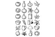 Mediterranean Cooking Ingredients, an Object Graphic by nikagraphic (Thumbnail 1 of 3)