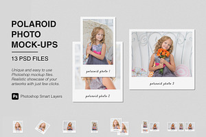 Polaroid Photo Mockup Bundles