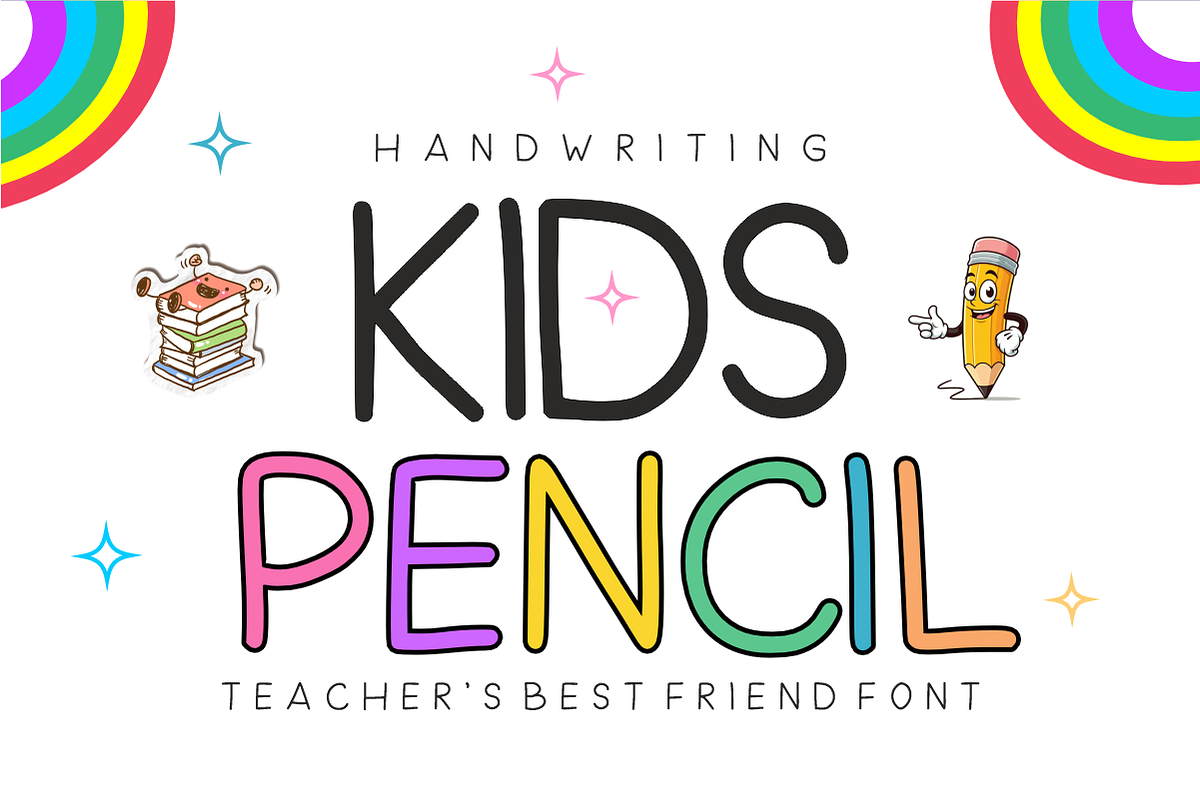 Kids Reading - School Teacher Font, a Handwritten Font by KiddoGlyphs Studio (Photo 2 of 3)