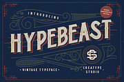 Hypebeast Vintage Advertisement Font, a Font by Creatype Studio (Thumbnail 1 of 14)