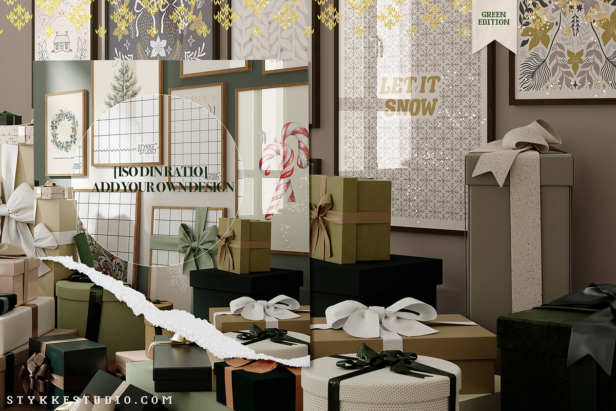 Christmas Mockup Frame Gallery, a Household Mockup by Stykke Studio (Photo 4 of 8)