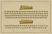 Jostena - Script Font With Extrude, a Script Font by haniefart (Thumbnail 8 of 11)