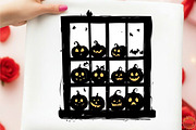 Quirky Halloween Window Clipart, an Illustration by designcity5 (Thumbnail 3 of 5)