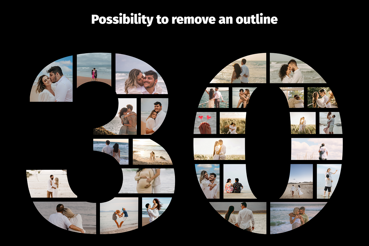 30 Photo Collage Canva Template, a Print Template by GraphiCarola (Photo 3 of 6)