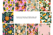 Tropical Fruit Seamless Patterns, a Pattern Graphic by Jakayla Digital Co (Thumbnail 2 of 6)
