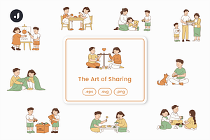 The Art of Sharing Illustration, an Object Graphic by Jump Studio