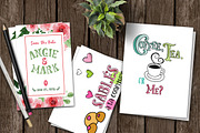Cafe de Paris, Typeface with Bonus, a Symbol Font by a Blond Moment (Thumbnail 2 of 5)