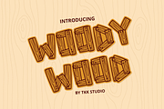 Woody Wood - Kids Font, a Font by tokokoo (Thumbnail 1 of 12)