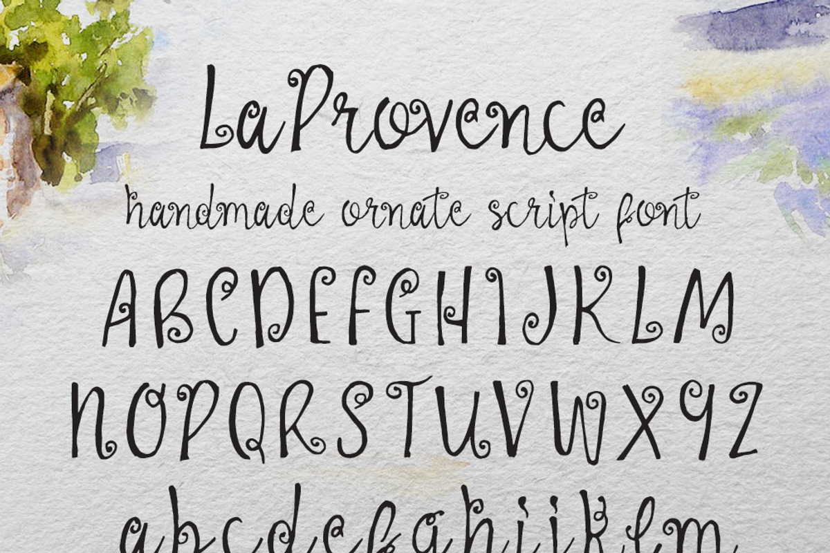 La Provence Font preview 3