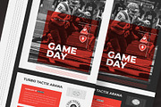 Football matchday sports flyer, a Flyer Template by Tanmoy Topu (Thumbnail 2 of 2)