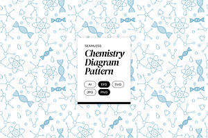 Chemistry Diagram Pattern, a Pattern Graphic by Neermana