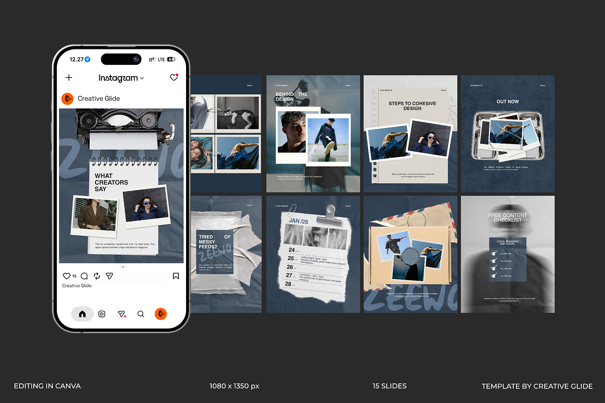Zeewo - Social Media Template, a Social Media Template by Creative Glide (Photo 1 of 10)
