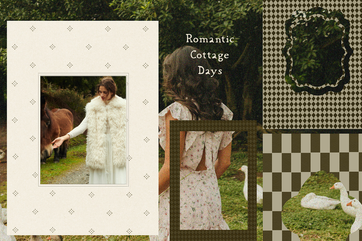 Nostalgic Cottagecore Patterns, a Background Graphic by Laras Wonderland (Photo 2 of 14)