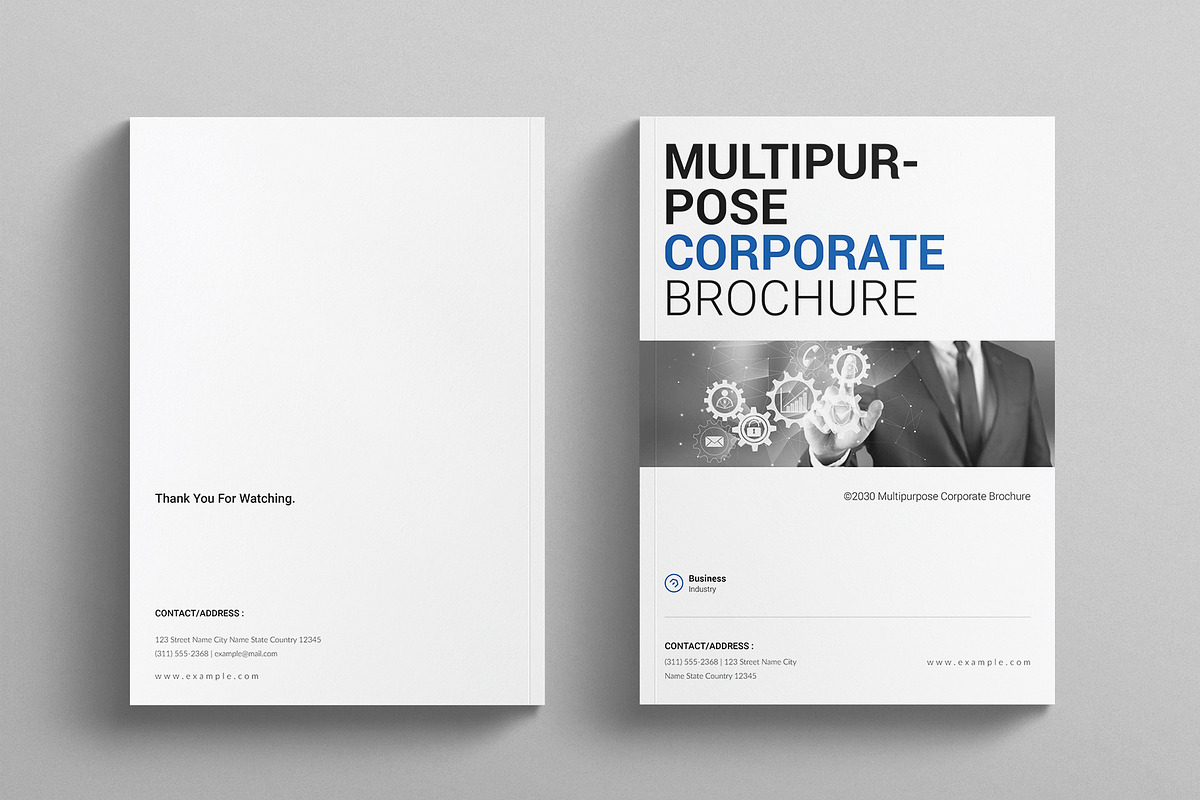 Multipurpose Corporate Brochure, a Brochure Template by E-Type (Photo 7 of 7)