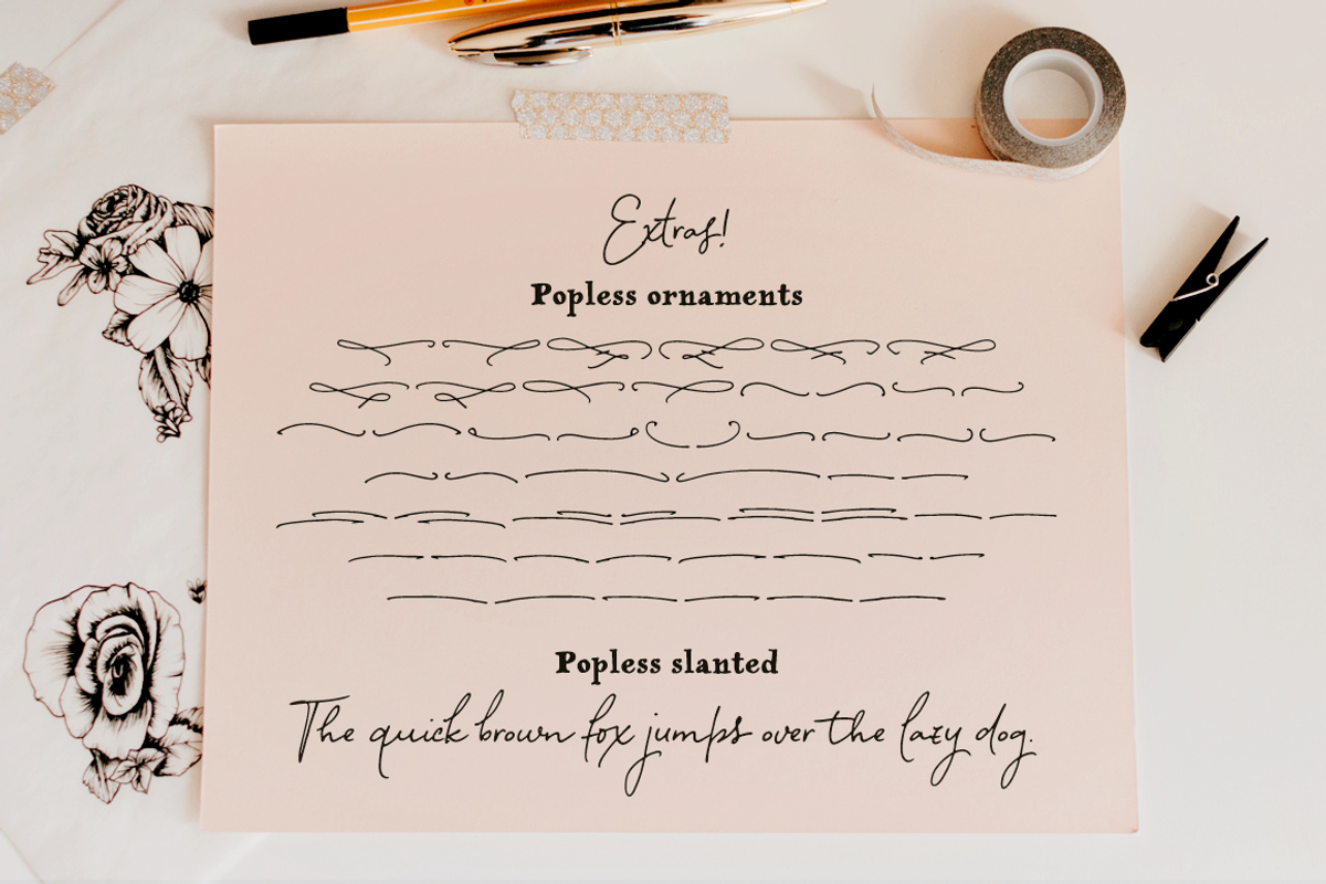 Popless script and serif font duo, a Serif Font by Ana's Fonts (Photo 9 of 9)