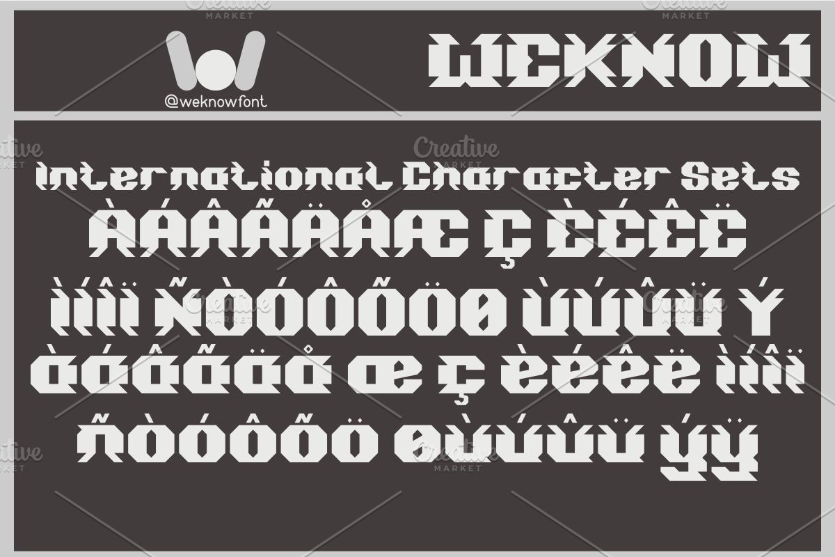 Space Station font, a Font by weknow (Photo 9 of 9)
