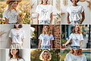 100 T-Shirt Mockup Bundle PSD, a Mockup by MockupShopi (Thumbnail 14 of 15)