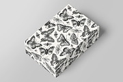 Seamless Butterflies Moth insects, a Pattern Graphic by Vintage (Thumbnail 9 of 13)