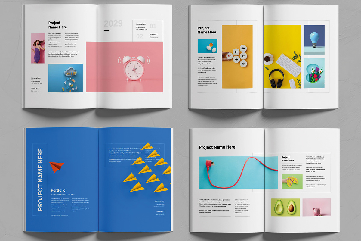 Minimalist Portfolio Template Layout