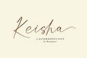 Keisha - a signature font, a Handwritten Font by Beautypes (Thumbnail 1 of 7)