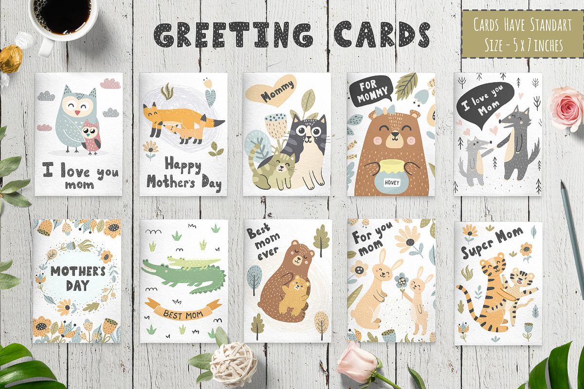 I Love Mom Collection, an Animal Illustration by Gulnara Sabirova (Photo 2 of 8)