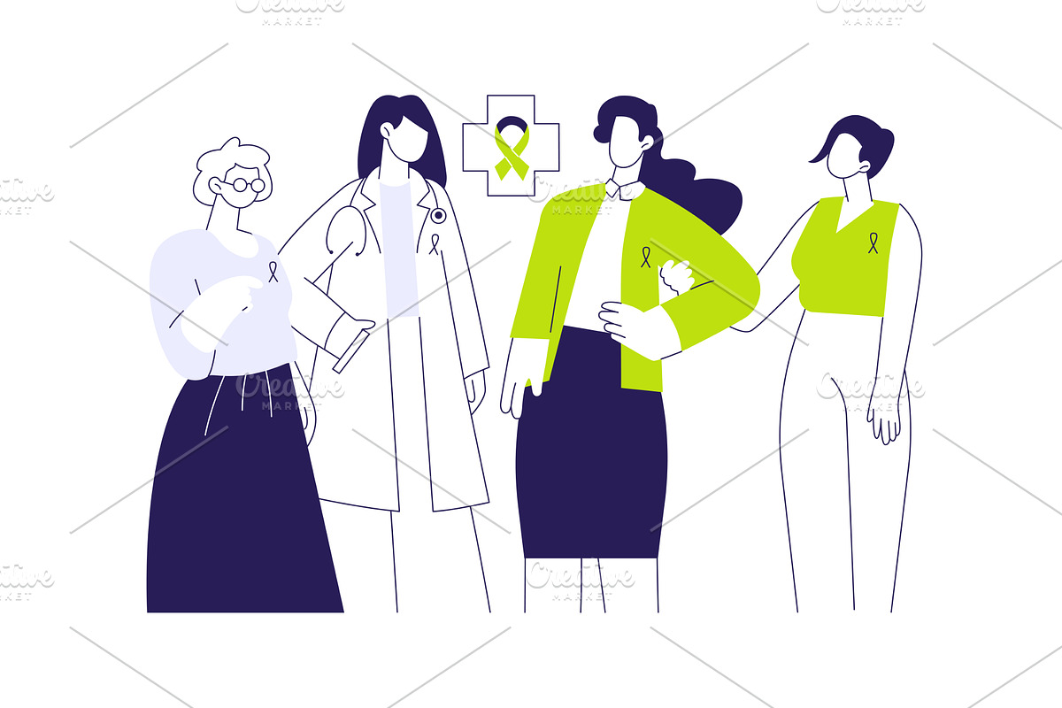 Breast cancer awareness abstract, a Healthcare Illustration by Visual Generation