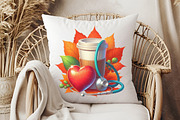 Nurse Fall Harvest Coffee Mug Clipar, an Illustration by RobertsArt (Thumbnail 6 of 7)