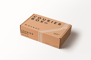 Courier Box Mockup