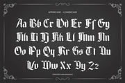 Blacklutter - Blackletter Typeface F, a Blackletter Font by Flawless And Co (Thumbnail 8 of 10)