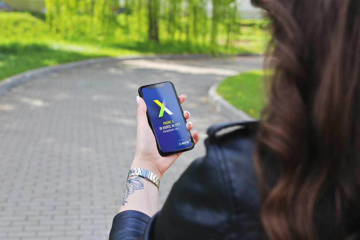 iPhone X in Hands City PSD Mockups, a Product Mockup by Hi, Mock-Up! (Photo 14 of 17)