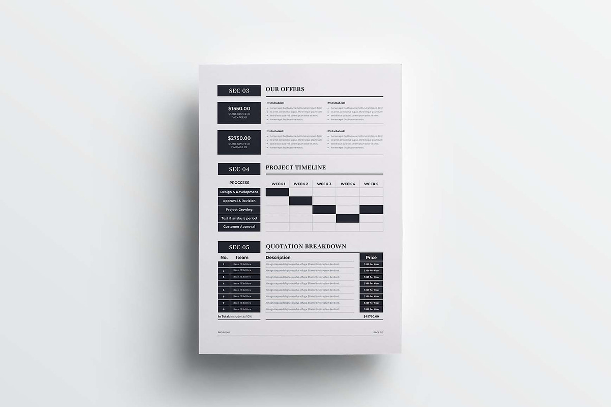 Proposal | MS Word & Indesign, a Stationery Template by design_hut (Photo 4 of 7)