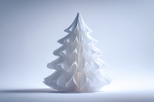 White festive decorative tree, a Photo by Beautiful things