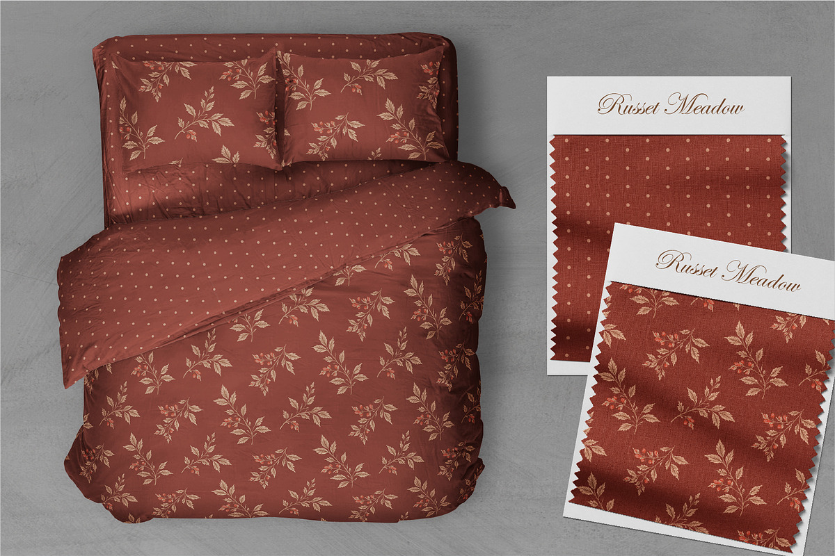 Russet Meadow - Seamless Patterns, a Pattern Graphic by InaCorart (Photo 6 of 13)